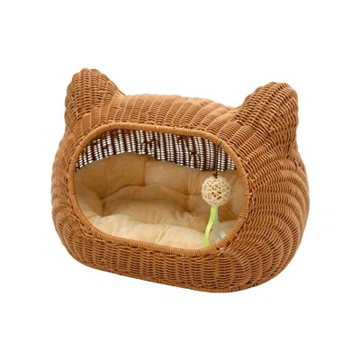 पर्यावरण अनुकूल हाथ से बुना हुआ अर्ध बुना हुआ पालतू पशु बिस्तर