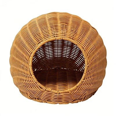 मजबूत टिकाऊ धोने योग्य फर्श{{0}खड़ा रतन अंडे{{1}आकार का पालतू बिस्तर